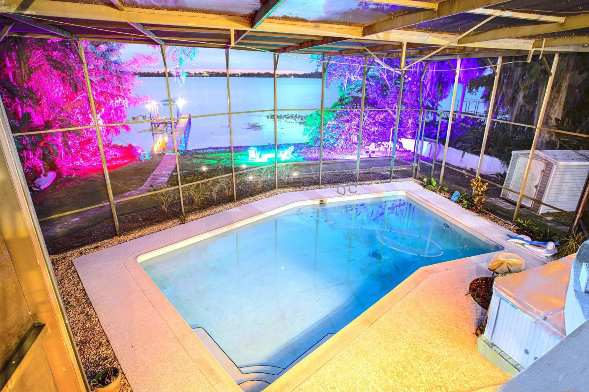 Spacious Lakefront House With Pool, Hottub, & Boating Orlando Eksteriør billede